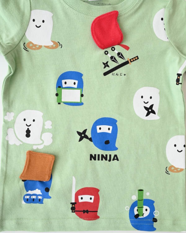 【26PS】おばけ忍者Ｔシャツ / グリーン