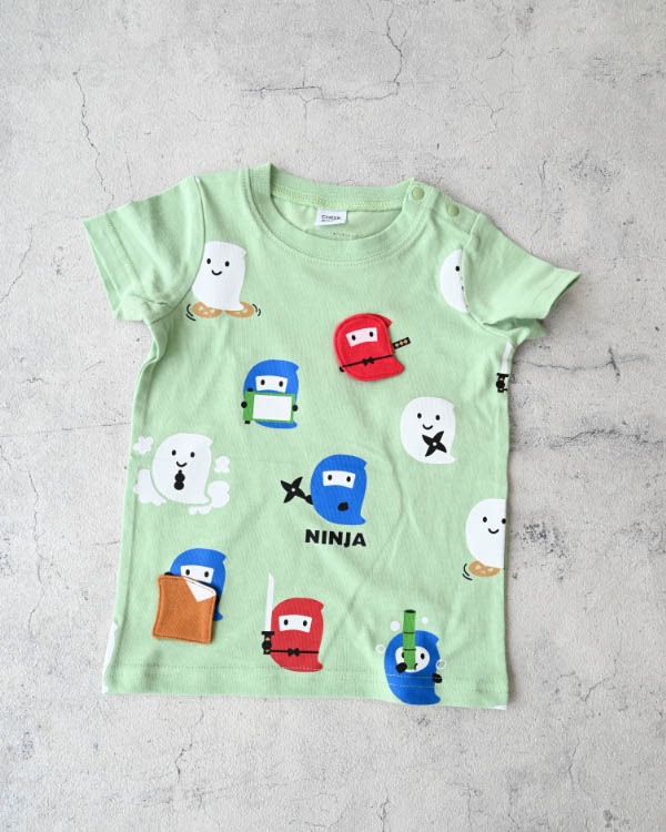 【26PS】おばけ忍者Ｔシャツ / グリーン