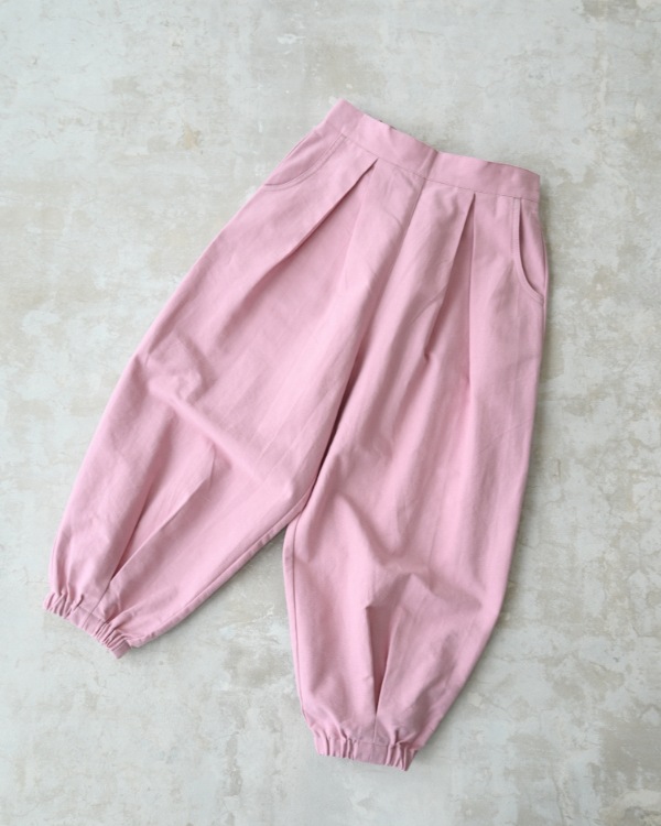 【エヌエイチティー】ロングサーカスパンツ / ピンク
