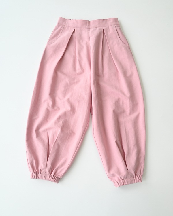 【エヌエイチティー】ロングサーカスパンツ / ピンク