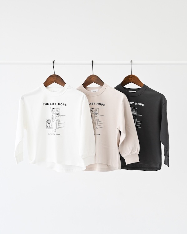 【フォブ】LAST HOPE L/S Tシャツ / チャコールグレー