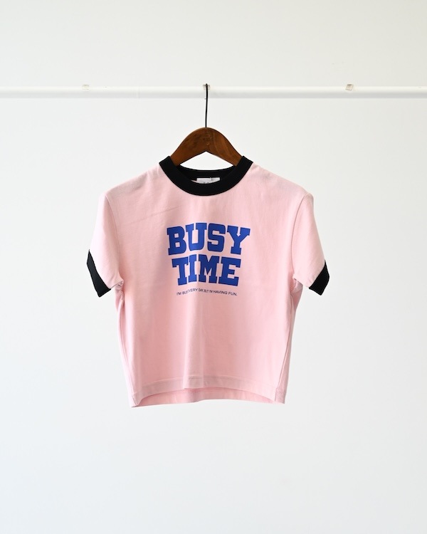 【フォブ】BUSY TIME Tシャツ / ピンク