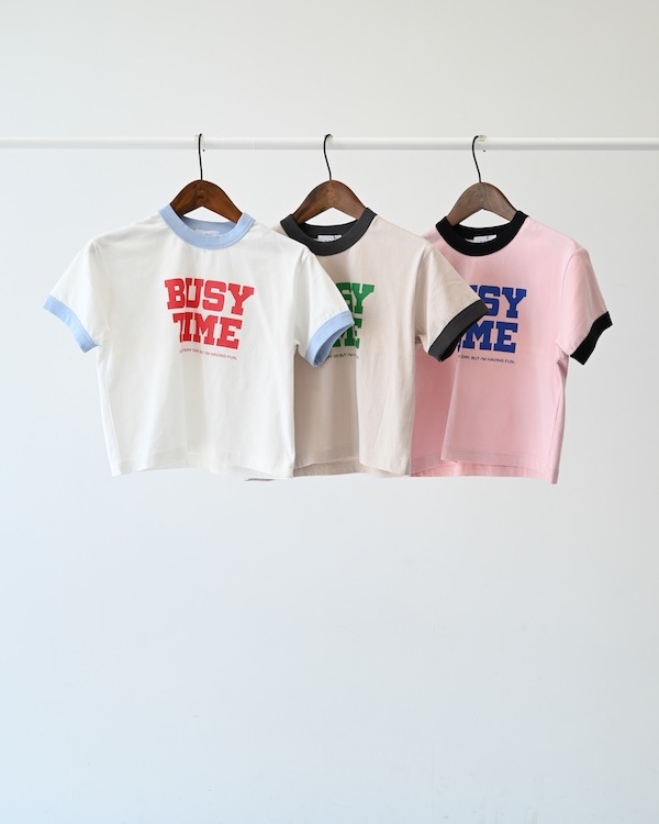 【フォブ】BUSY TIME Tシャツ / ピンク