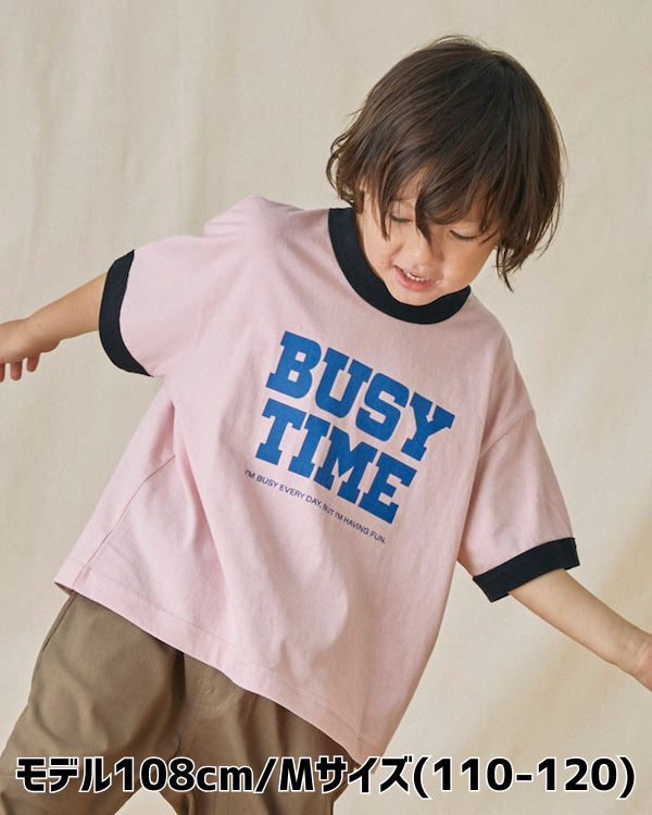 【フォブ】BUSY TIME Tシャツ / ピンク