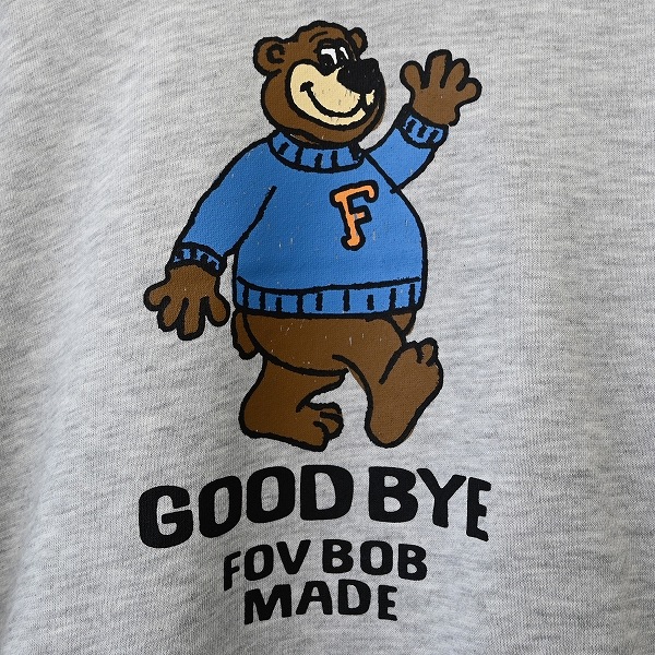 【25FW】F/B BEAR ビッグトレーナー / チャコールグレー