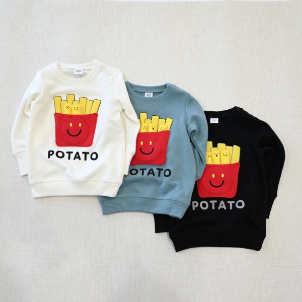 【25FW】スマイルポテト　トレーナー / オフホワイト