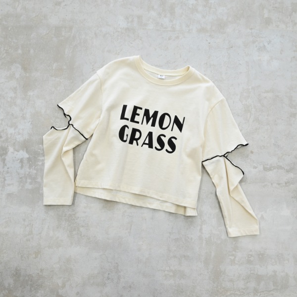 【25FW】LEMON GRASS ロングＴシャツ / アイボリー
