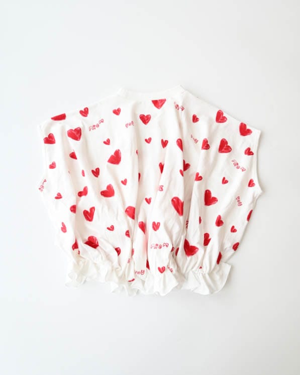 【26PS】ハートＴシャツ / オフホワイト