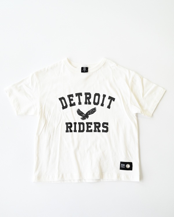 【ゼロスタンダード】DETROIT RIDERS Tシャツ / オフホワイト