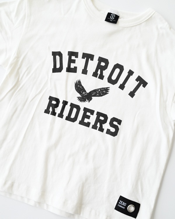 【ゼロスタンダード】DETROIT RIDERS Tシャツ / オフホワイト