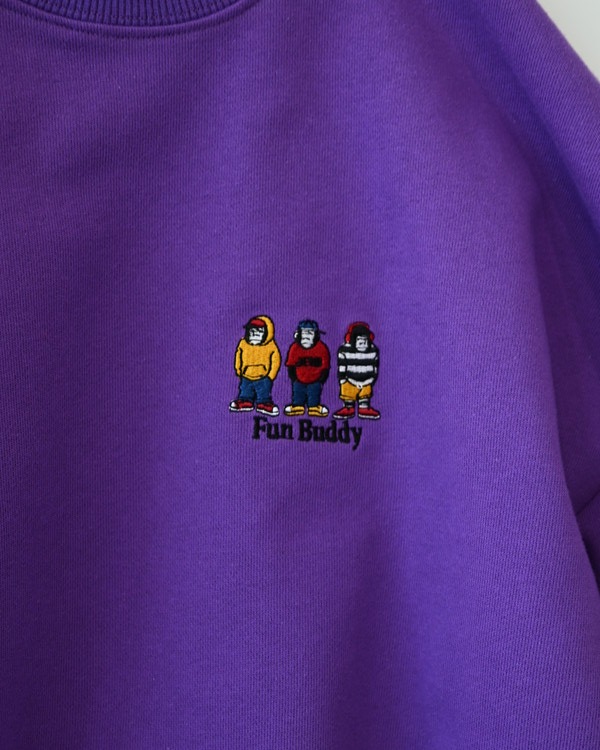 【ジーンズベー】Fun Buddy トレーナー / パープル