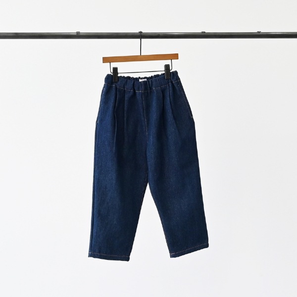 【25FW】デニム2タックイージーパンツ / ネイビー