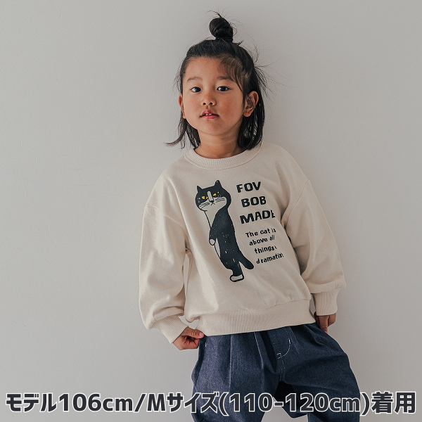 【25FW】F/B CAT ビッグトレーナー / アイボリー