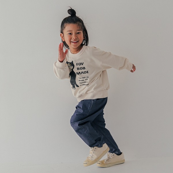 【25FW】F/B CAT ビッグトレーナー / アイボリー