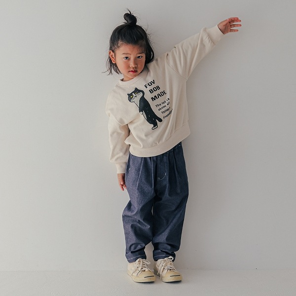 【25FW】F/B CAT ビッグトレーナー / アイボリー