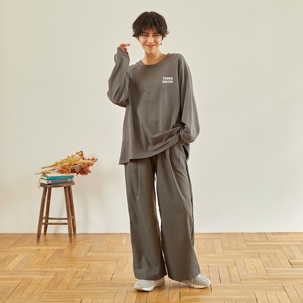 【25FW】フレアプルオーバー / チャコールグレー