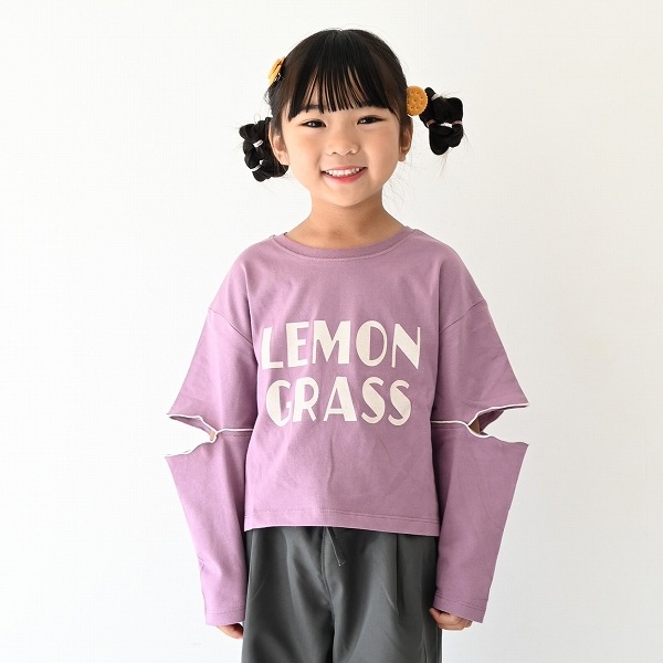 【25FW】LEMON GRASS ロングTシャツ / ラベンダー