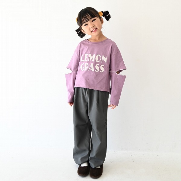 【25FW】LEMON GRASS ロングTシャツ / ラベンダー