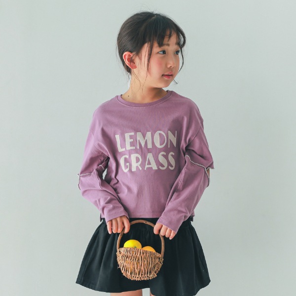 【25FW】LEMON GRASS ロングTシャツ / ラベンダー