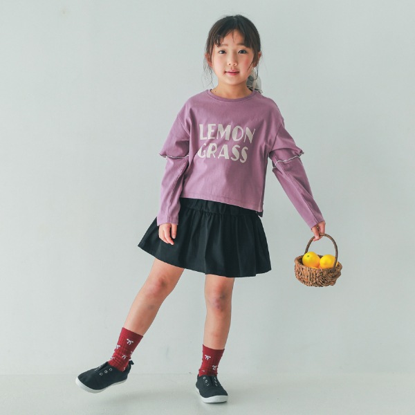 【25FW】LEMON GRASS ロングTシャツ / ラベンダー