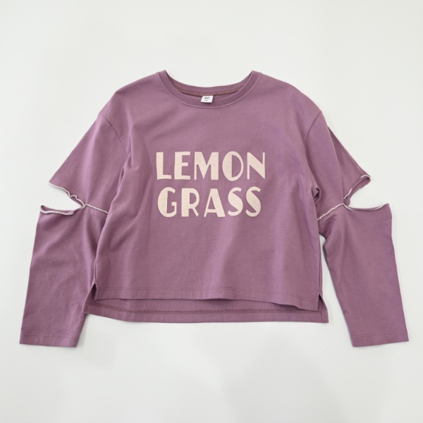 【25FW】LEMON GRASS ロングTシャツ / ラベンダー