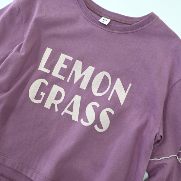 【25FW】LEMON GRASS ロングTシャツ / ラベンダー