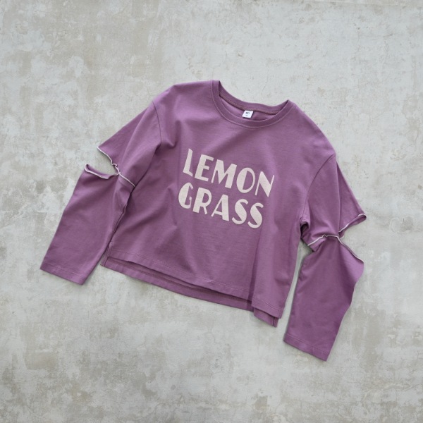 【25FW】LEMON GRASS ロングTシャツ / ラベンダー