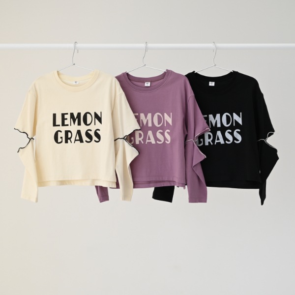 【25FW】LEMON GRASS ロングTシャツ / ラベンダー