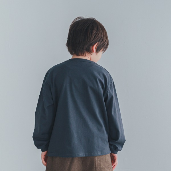 【25FW】WALLY ロングTシャツ / チャコールグレー