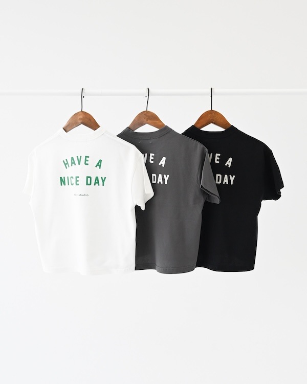 【26PS】NICE DAY Tシャツ / チャコールグレー