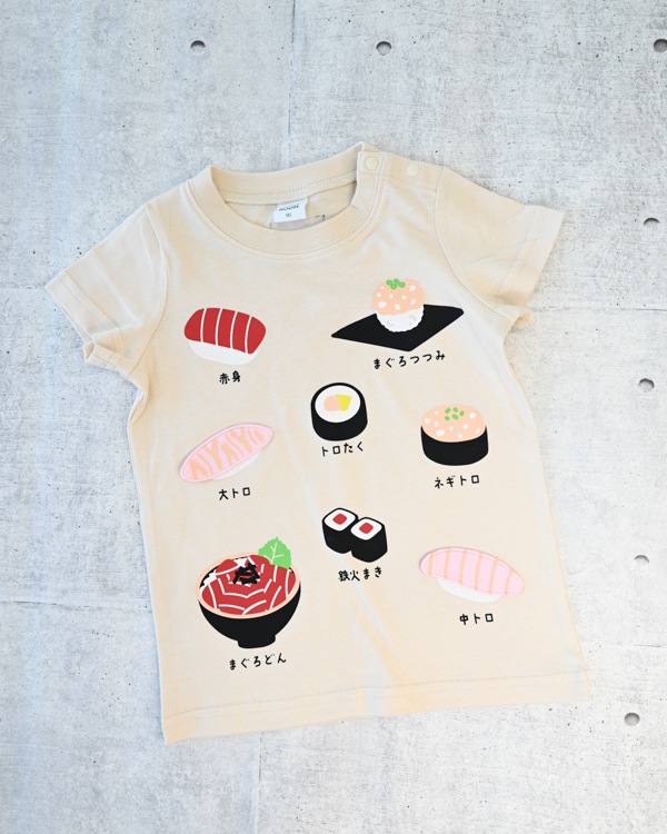 【チークルーム】まぐろ祭り Tシャツ / アイボリー