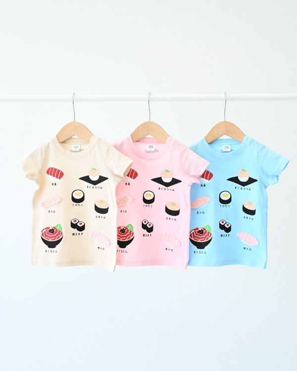 【チークルーム】まぐろ祭り Tシャツ / アイボリー