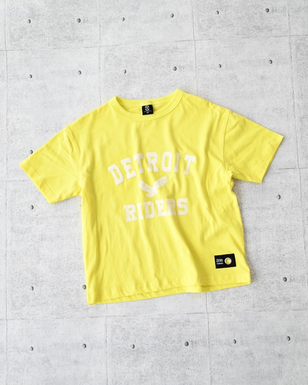 【ゼロスタンダード】DETROIT RIDERS Tシャツ / ライトグリーン