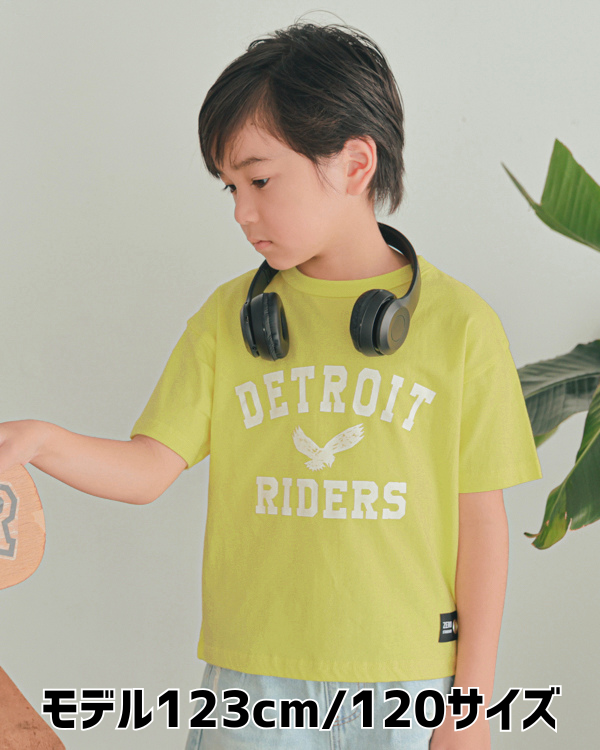 【ゼロスタンダード】DETROIT RIDERS Tシャツ / ライトグリーン