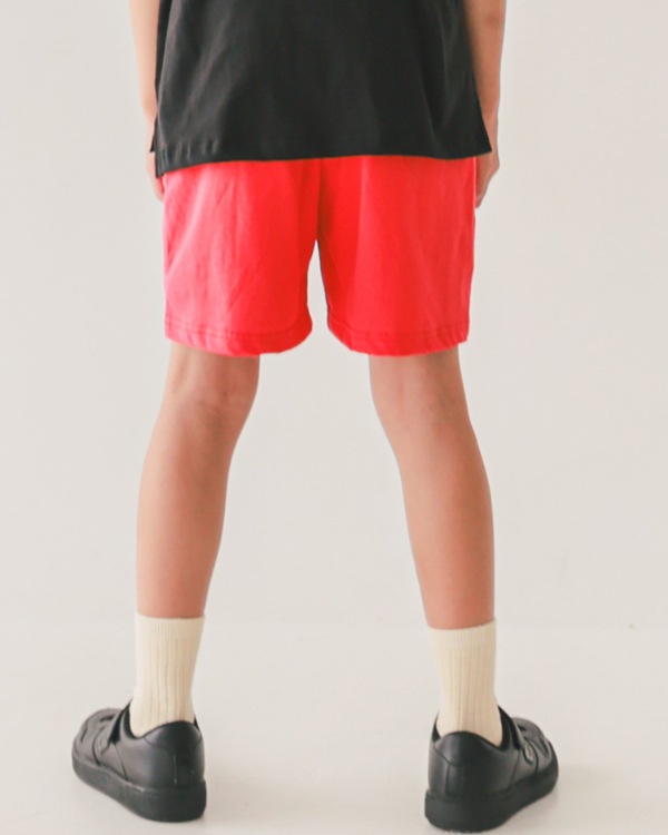 【ジーンズベー】EASY HALF PANTS / レッド