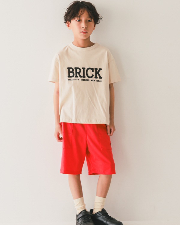 【ジーンズベー】EASY HALF PANTS / レッド