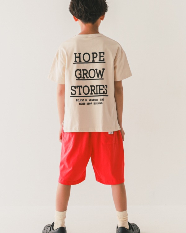 【ジーンズベー】EASY HALF PANTS / レッド