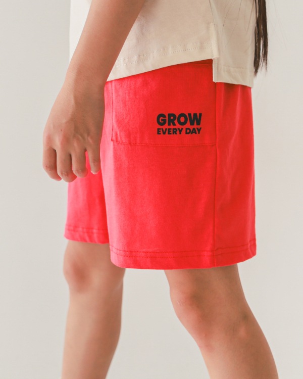 【ジーンズベー】EASY HALF PANTS / レッド