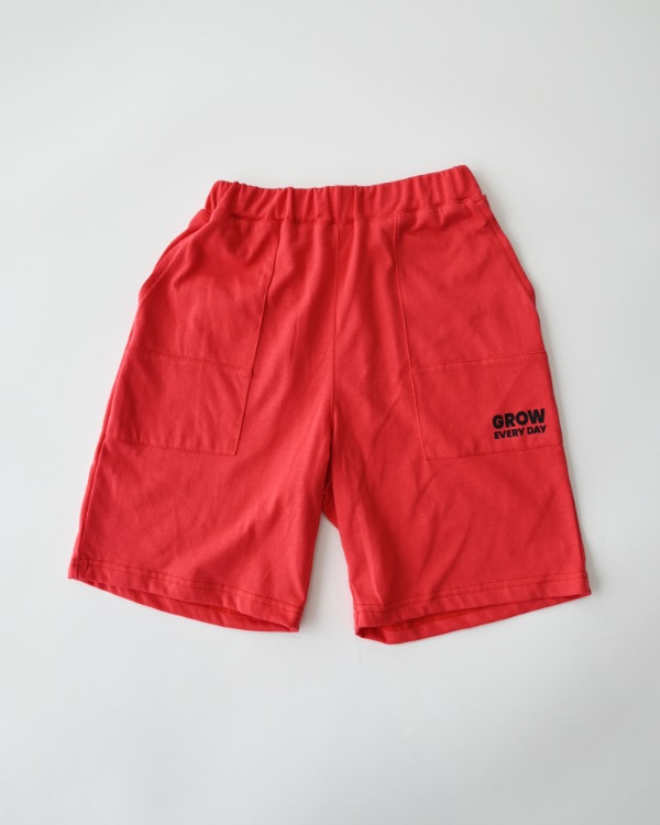 【ジーンズベー】EASY HALF PANTS / レッド