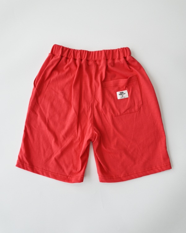【ジーンズベー】EASY HALF PANTS / レッド