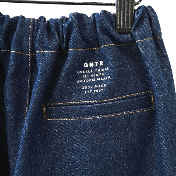【25FW】デニム2タックイージーパンツ / ネイビー