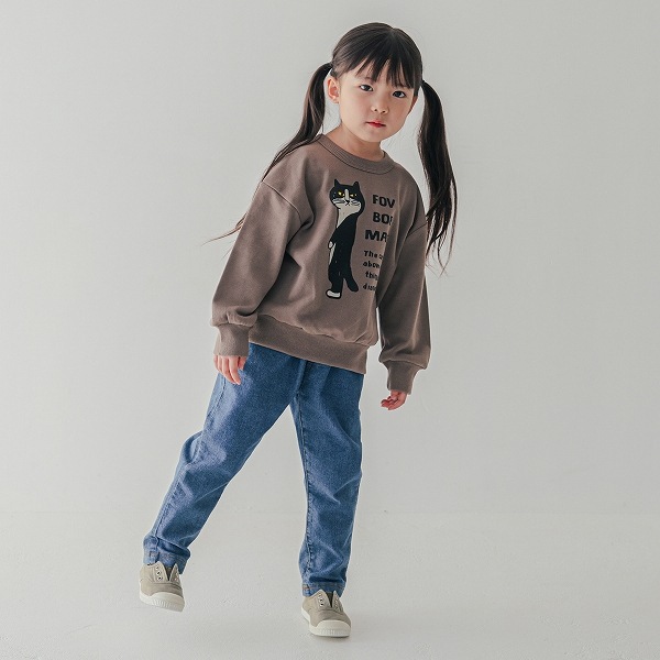 【25FW】F/B CAT ビッグトレーナー / アッシュグレー