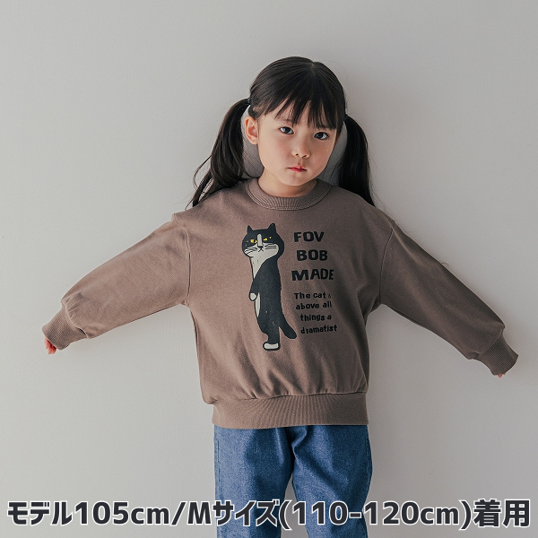 【25FW】F/B CAT ビッグトレーナー / アッシュグレー