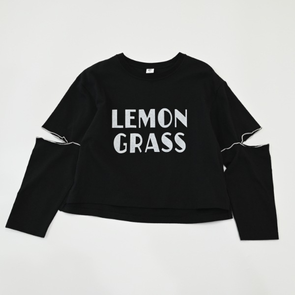 【25FW】LEMON GRASS ロングＴシャツ / ブラック