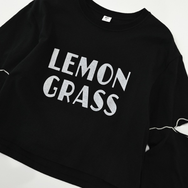 【25FW】LEMON GRASS ロングＴシャツ / ブラック