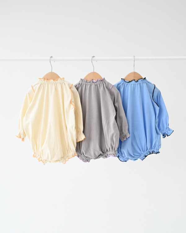 【エヌエイチティー】メローロンパース / グレー