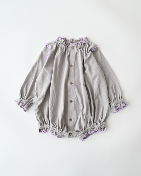 【エヌエイチティー】メローロンパース / グレー