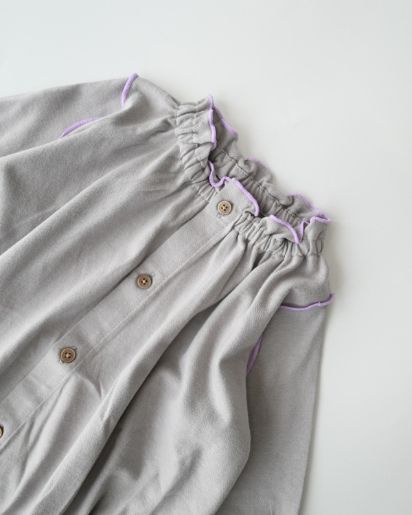 【エヌエイチティー】メローロンパース / グレー