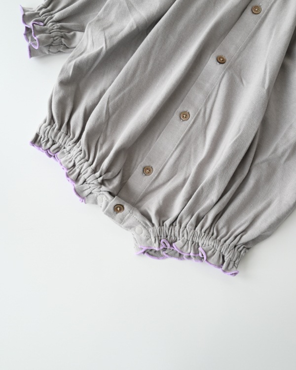 【エヌエイチティー】メローロンパース / グレー