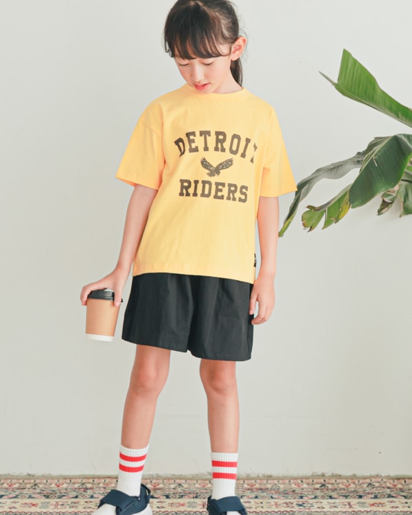 【ゼロスタンダード】DETROIT RIDERS Tシャツ / イエロー